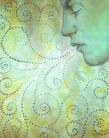 yoga breathing abstract